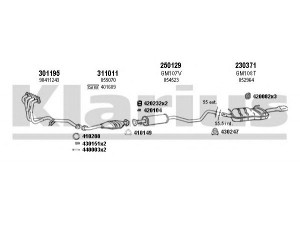 KLARIUS 391817E išmetimo sistema 
 Išmetimo sistema -> Išmetimo sistema, visa
