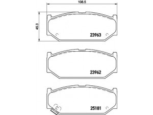 MINTEX MDB3149 stabdžių trinkelių rinkinys, diskinis stabdys 
 Techninės priežiūros dalys -> Papildomas remontas
5581057K01, 5581063J00