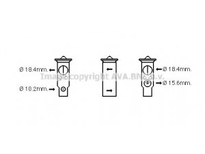 AVA QUALITY COOLING MZ1248 išsiplėtimo vožtuvas, oro kondicionavimas 
 Oro kondicionavimas -> Vožtuvai
F15161J14A, F15461J14