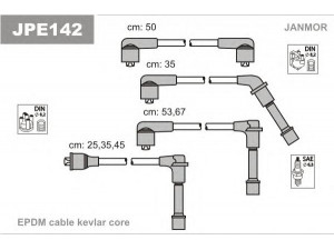 JANMOR JPE142 uždegimo laido komplektas 
 Kibirkšties / kaitinamasis uždegimas -> Uždegimo laidai/jungtys
24450-23P25