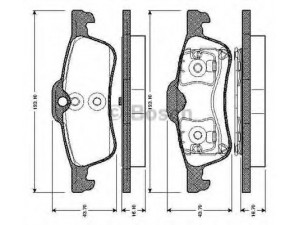BOSCH 0 986 TB2 838 stabdžių trinkelių rinkinys, diskinis stabdys 
 Techninės priežiūros dalys -> Papildomas remontas
34 21 1 503 077, 34211503077