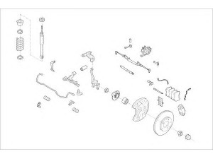 DELPHI MERC-03950-F rato pakaba 
 Ašies montavimas/vairavimo mechanizmas/ratai -> Prekių paieška pagal schemą