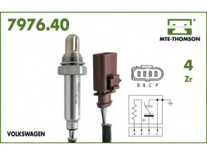 MTE-THOMSON 7976.40.052 lambda jutiklis 
 Variklis -> Variklio elektra
036.906.262.AA, 036.906.262.AA