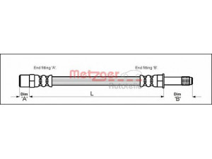 METZGER 4112516 stabdžių žarnelė 
 Stabdžių sistema -> Stabdžių žarnelės
1 044 504, 7 328 444, 7M0 611 776B