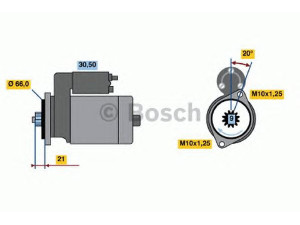 BOSCH 0 986 013 541 starteris 
 Elektros įranga -> Starterio sistema -> Starteris
28100 13010 000, 28100 13060 000