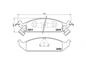 BREMBO P 11 011 stabdžių trinkelių rinkinys, diskinis stabdys 
 Techninės priežiūros dalys -> Papildomas remontas
04897746AA, 4728240, 4798885, 4798885AA