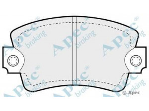 APEC braking PAD314 stabdžių trinkelių rinkinys, diskinis stabdys
7701201454, 7701201534, 7701202709