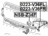 FEBEST NSB-Z34F skersinio stabilizatoriaus įvorių komplektas 
 Ašies montavimas/vairavimo mechanizmas/ratai -> Stabilizatorius/fiksatoriai -> Sklendės
54613-JK06C