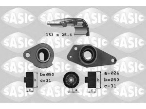 SASIC 1754018 paskirstymo diržo komplektas 
 Techninės priežiūros dalys -> Papildomas remontas
7701468168