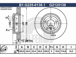 GALFER B1.G225-0138.1 stabdžių diskas 
 Dviratė transporto priemonės -> Stabdžių sistema -> Stabdžių diskai / priedai
34 10 1 166 071, 34 11 6 769 305
