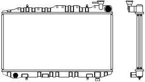 SAKURA  Automotive 1341-0217 radiatorius, variklio aušinimas