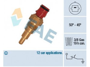 FAE 36120 temperatūros jungiklis, radiatoriaus ventiliatorius 
 Aušinimo sistema -> Siuntimo blokas, aušinimo skysčio temperatūra
89427-01020, 89427-12070, 89427-16020