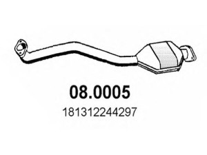 ASSO 08.0005 katalizatoriaus keitiklis 
 Išmetimo sistema -> Katalizatoriaus keitiklis
18312244297, 18312245410