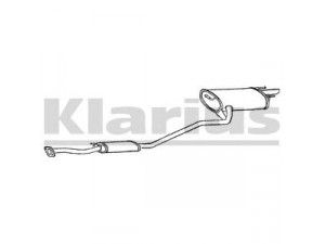 KLARIUS 270505 galinis duslintuvas 
 Išmetimo sistema -> Duslintuvas
174300B030, 174300B031, 174300B050