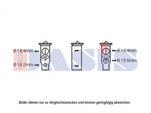 AKS DASIS 840217N išsiplėtimo vožtuvas, oro kondicionavimas 
 Oro kondicionavimas -> Vožtuvai
73531XA02A