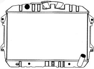 SAKURA  Automotive 1341-0328 radiatorius, variklio aušinimas