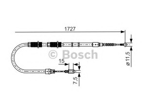 BOSCH 1 987 477 259 trosas, stovėjimo stabdys 
 Stabdžių sistema -> Valdymo svirtys/trosai
8E0 609 721 AD, 8E0 609 721 P, 8E0 609 721 AD