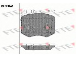 FTE BL2834A1 stabdžių trinkelių rinkinys, diskinis stabdys 
 Techninės priežiūros dalys -> Papildomas remontas
008 420 18 20, 008 420 19 20