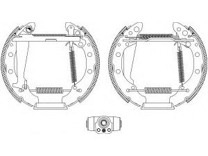 HELLA PAGID 8DB 355 004-051 stabdžių trinkelių komplektas 
 Techninės priežiūros dalys -> Papildomas remontas
007440071A, 007440077A, 115331140