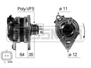 MESSMER 210688 kintamosios srovės generatorius 
 Elektros įranga -> Kint. sr. generatorius/dalys -> Kintamosios srovės generatorius
50500728, 51734825