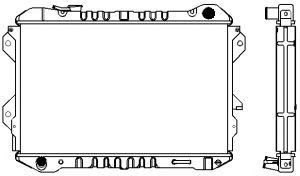 SAKURA  Automotive 1301-0224 radiatorius, variklio aušinimas