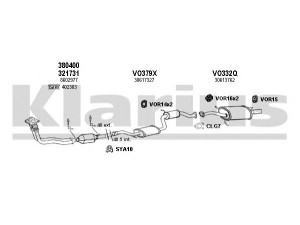 KLARIUS 960306U išmetimo sistema 
 Išmetimo sistema -> Išmetimo sistema, visa