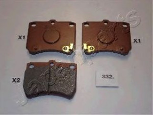 JAPANPARTS PA-332AF stabdžių trinkelių rinkinys, diskinis stabdys 
 Techninės priežiūros dalys -> Papildomas remontas
DA19-33-28Z, DA19-33-28ZA, KK3253328Z