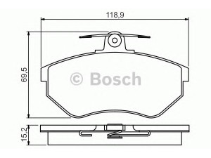 BOSCH 0 986 495 246 stabdžių trinkelių rinkinys, diskinis stabdys 
 Techninės priežiūros dalys -> Papildomas remontas
1HM 698 151, 1HM 698 151 A, 357 698 151 E