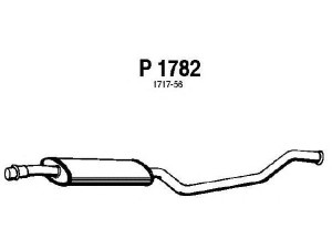 FENNO P1782 vidurinis duslintuvas 
 Išmetimo sistema -> Duslintuvas
1717-56