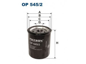 FILTRON OP545/2 alyvos filtras 
 Filtrai -> Alyvos filtras
46544820, 46751179, 55230822, 55256470