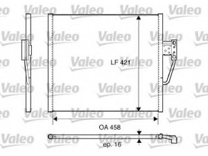 VALEO 817607 kondensatorius, oro kondicionierius 
 Oro kondicionavimas -> Kondensatorius
64 53 8 378 438, 64538378438