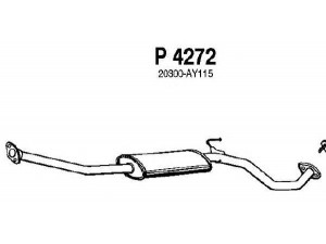 FENNO P4272 vidurinis duslintuvas
20300-AY105, 20300-AY110, 20300-AY115