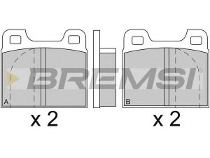BREMSI BP2088 stabdžių trinkelių rinkinys, diskinis stabdys 
 Techninės priežiūros dalys -> Papildomas remontas
0000060750508, 0060750556, 0060750566