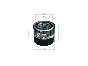 KNECHT OC 573 alyvos filtras 
 Techninės priežiūros dalys -> Techninės priežiūros intervalai
1650045610, 16510M73080, 1651005A00