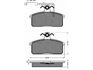 BSF 10266 stabdžių trinkelių rinkinys, diskinis stabdys 
 Techninės priežiūros dalys -> Papildomas remontas
8E021165081A, SE021165081B, SE127165081A
