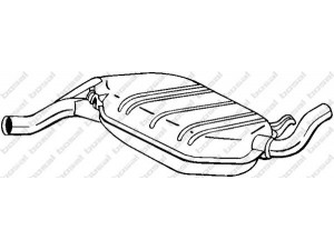 BOSAL 105-125 vidurinis duslintuvas 
 Išmetimo sistema -> Duslintuvas
8G0 253 409 B
