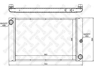 STELLOX 10-25572-SX radiatorius, variklio aušinimas 
 Aušinimo sistema -> Radiatorius/alyvos aušintuvas -> Radiatorius/dalys
17112248478, 2 248 478