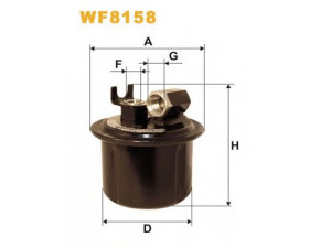 WIX FILTERS WF8158 kuro filtras 
 Filtrai -> Kuro filtras
16010SM4507, 16010SM4951, 16010SM4952