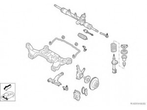 HERTH+BUSS JAKOPARTS N00433-VA vairavimo mechanizmas; rato pakaba 
 Ašies montavimas/vairavimo mechanizmas/ratai -> Prekių paieška pagal schemą
