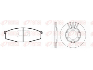 REMSA 8129.00 stabdžių rinkinys, diskiniai stabdžiai 
 Stabdžių sistema -> Diskinis stabdys -> Stabdžių remonto rinkinys
40206-C7001, 41060-C7128, 41060-C7191