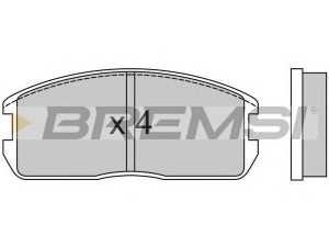 BREMSI BP2270 stabdžių trinkelių rinkinys, diskinis stabdys 
 Techninės priežiūros dalys -> Papildomas remontas
MB366969, MB534587, 817449290, MB277542