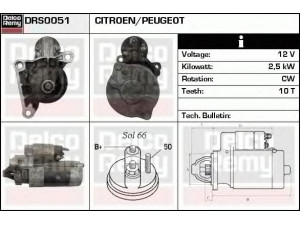 DELCO REMY DRS0051 starteris 
 Elektros įranga -> Starterio sistema -> Starteris
M2T80582, 5802CT, 5802L8, 5802S8