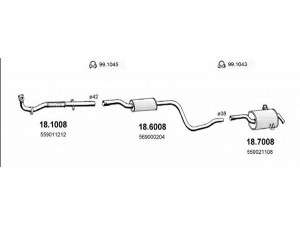 ASSO ART1183 išmetimo sistema 
 Išmetimo sistema -> Išmetimo sistema, visa