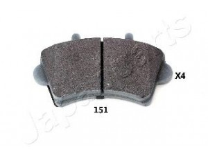 JAPANPARTS PA-151AF stabdžių trinkelių rinkinys, diskinis stabdys 
 Techninės priežiūros dalys -> Papildomas remontas
4106000QAD