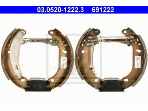 ATE 03.0520-1222.3 stabdžių trinkelių komplektas 
 Techninės priežiūros dalys -> Papildomas remontas