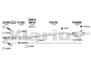 KLARIUS 630755U išmetimo sistema 
 Išmetimo sistema -> Išmetimo sistema, visa