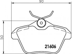 HELLA PAGID 8DB 355 018-291 stabdžių trinkelių rinkinys, diskinis stabdys 
 Techninės priežiūros dalys -> Papildomas remontas
71712910, 71752987, 9945775, 9946568