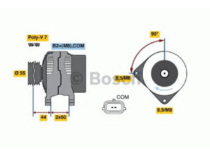 BOSCH 0 124 325 139 kintamosios srovės generatorius
82 00 429 898