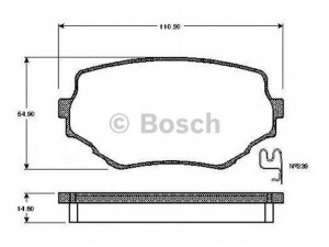 BOSCH 0 986 TB2 291 stabdžių trinkelių rinkinys, diskinis stabdys 
 Techninės priežiūros dalys -> Papildomas remontas
55200 65D00 000, 55200 65D10 000