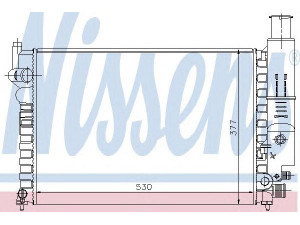 NISSENS 61230 radiatorius, variklio aušinimas 
 Aušinimo sistema -> Radiatorius/alyvos aušintuvas -> Radiatorius/dalys
1300.L9, 1301.A1, 96031483, 1300.L9